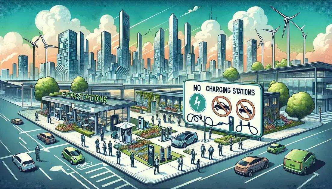 Por que alguns lugares estão proibindo novas estações de carregamento?
